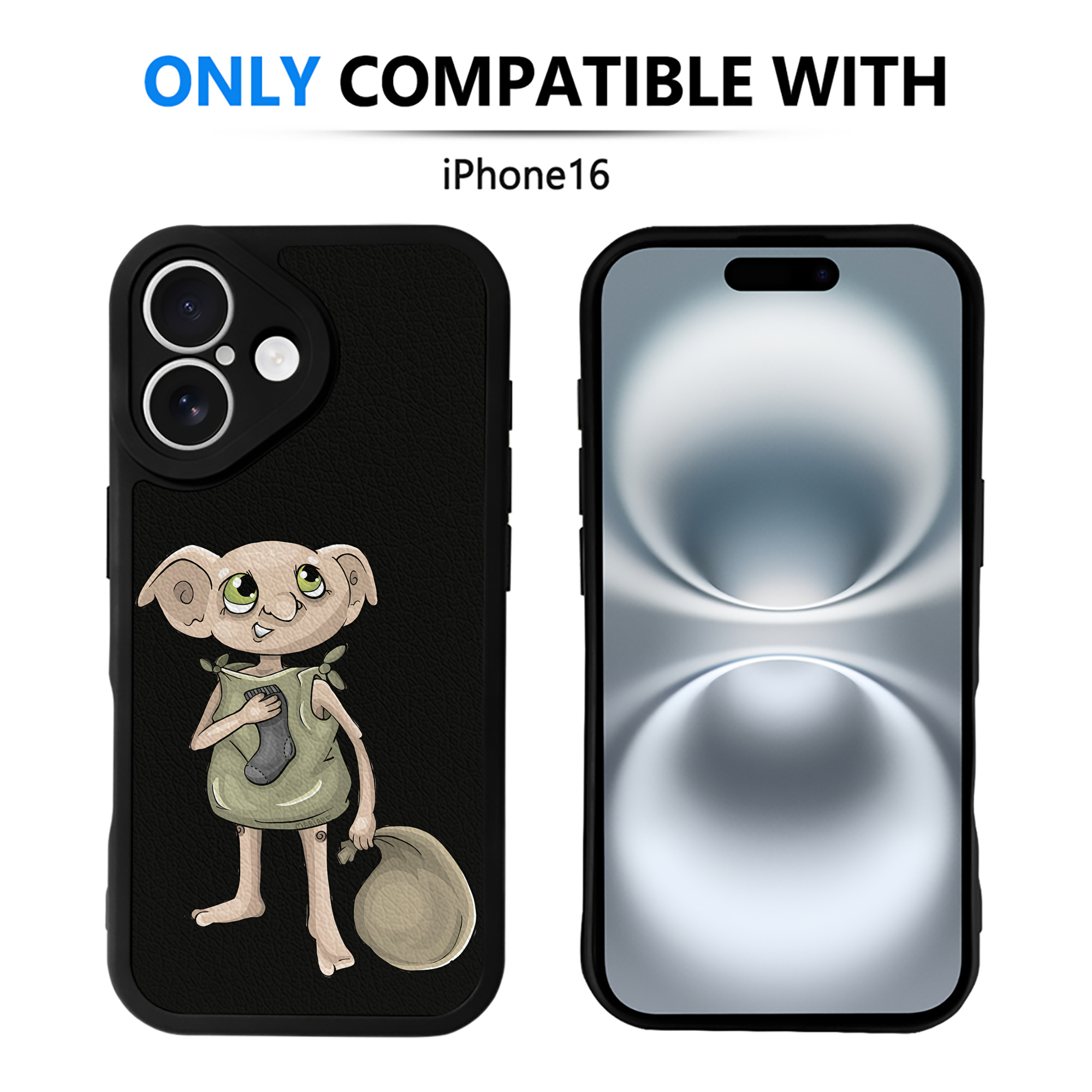（画像用） Harry Potter ハリー・ポッターシリーズ 【iPhone 16シリーズ対応】シリコンスマホケース（レザー調） 材質：シリコン